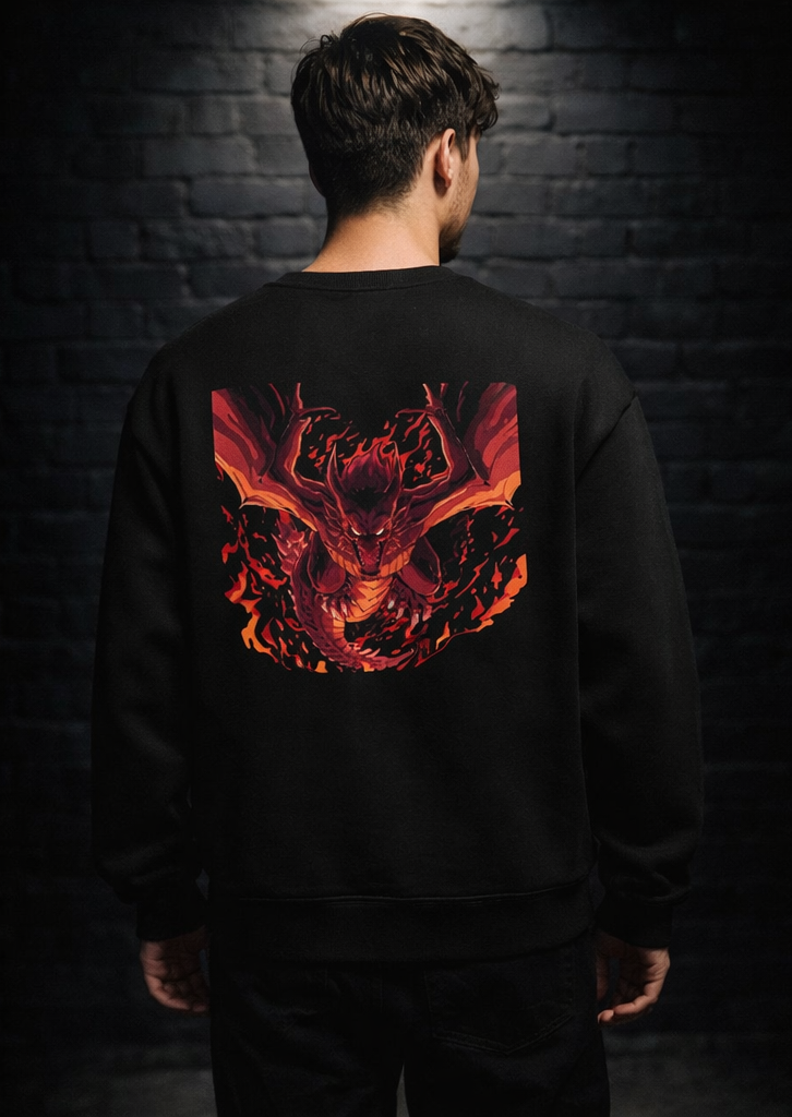 Unleash Your Power Dragon Oversized Sweatshirt